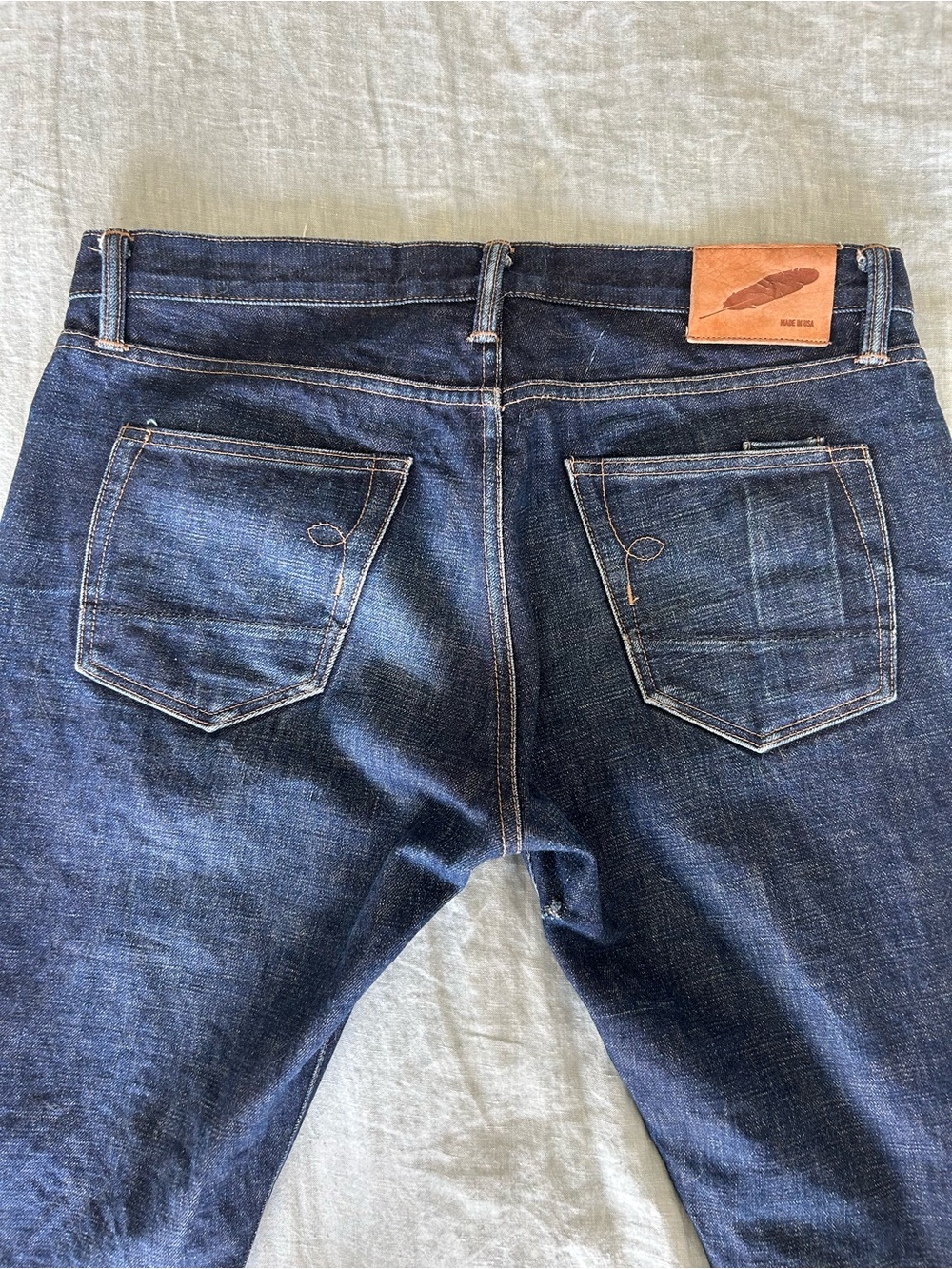 Rogue Territory Raw Japanese Denim Selvedge Made In USA Jeans 34x32 - Picture 5 of 10